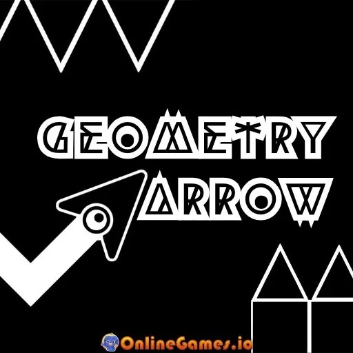 Geometry Arrow title artwork used on OnlineGames.io